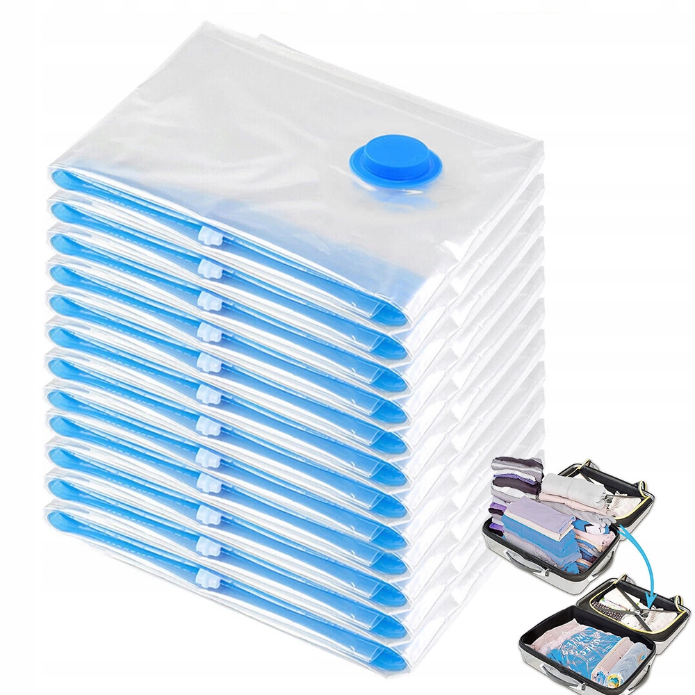 Vakuové Sáčky 60x40 Silné, Vzduchotěsné, Opakovaně použitelná Sada 12 Ks