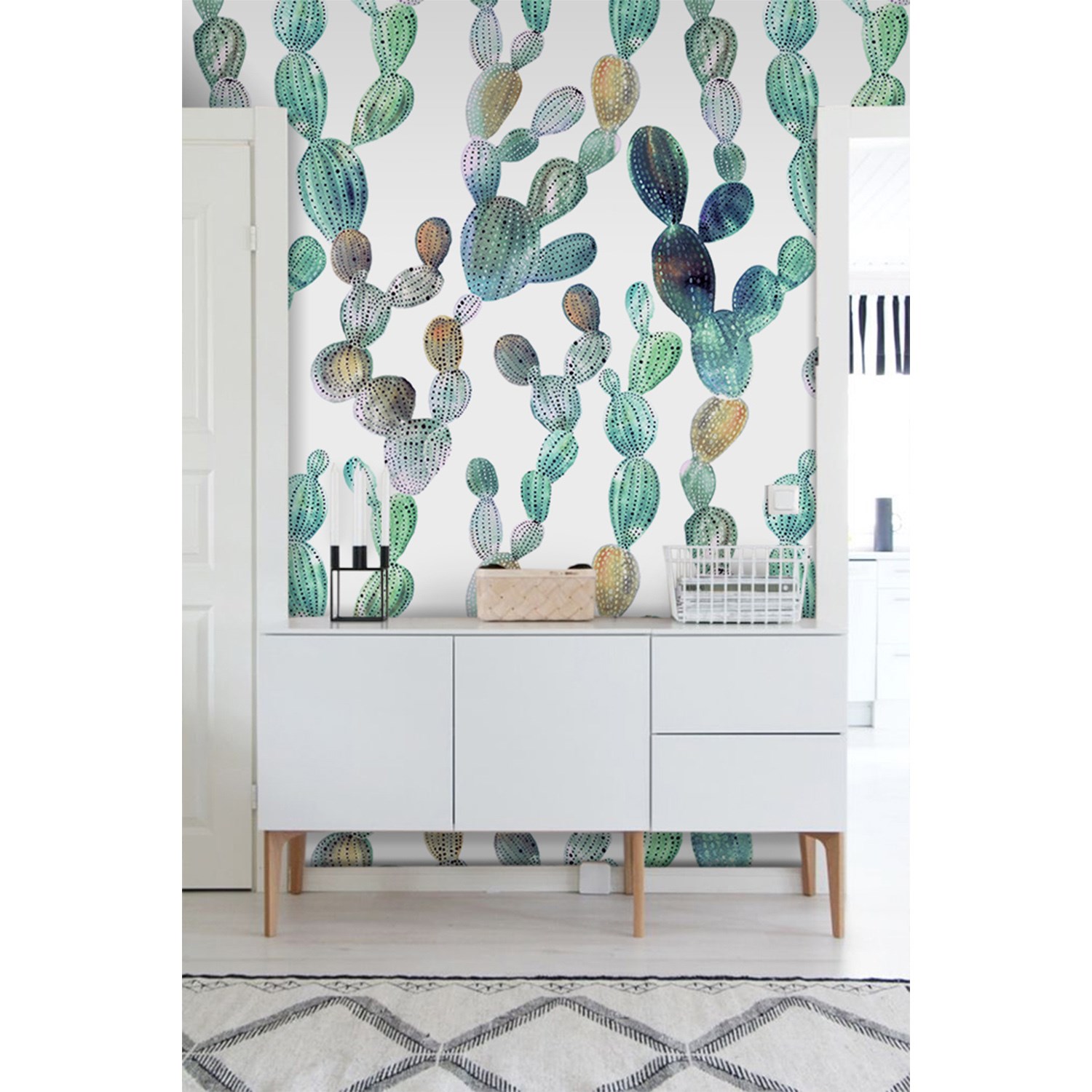 

Fototapeta na flizelinie Kolorowe kaktusy 104x70