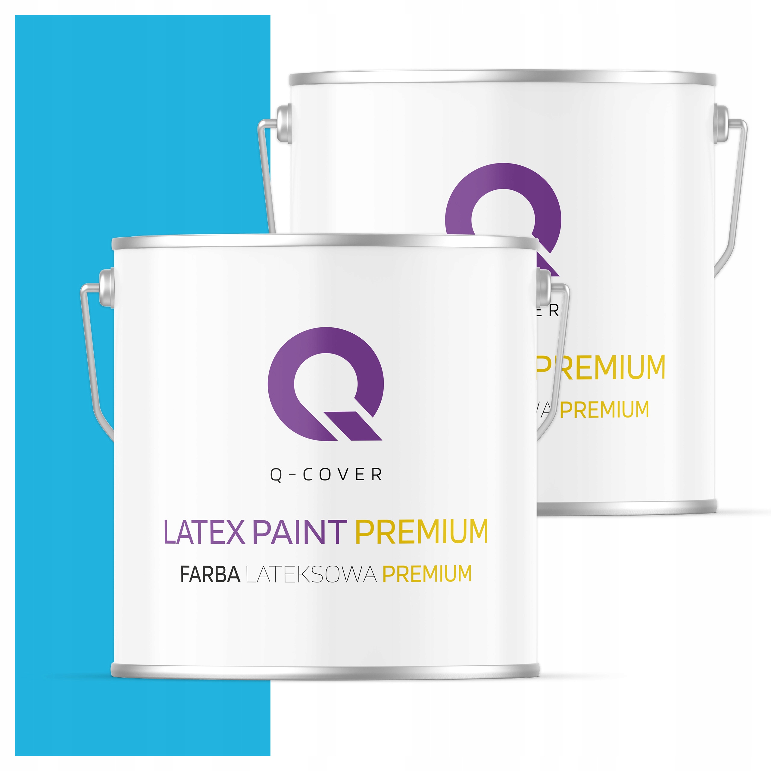 Farba odolná voči škvrnám Umývateľná na steny stropov 5L Hlboká matná modrá H0340