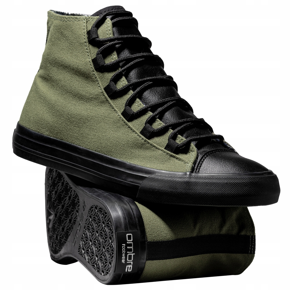 

Buty męskie sneakersy trampki oliwkowe T378 40