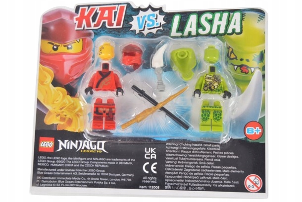 Lego Ninjago 112008 Kai Vs. Lasha njo0492 njo0497