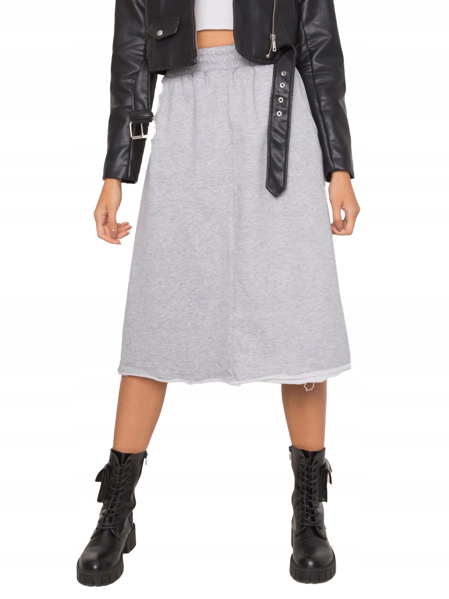 

Spódnica Damska Dresowa midi rozkloszowana - L/XL