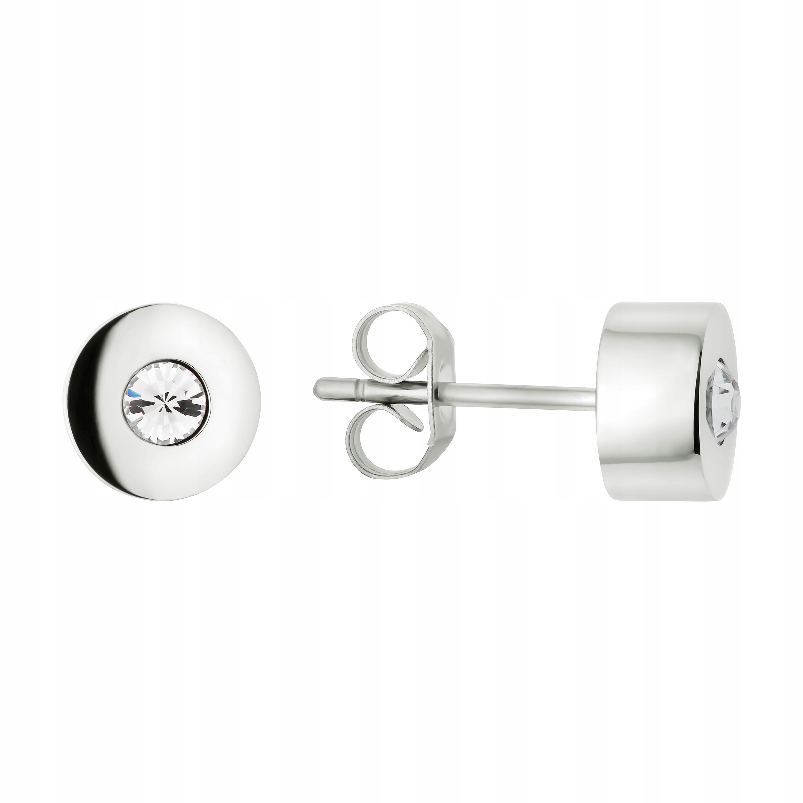 Náušnice Magnetické kroužky s křišťálem Ocel Chirurgická tyčinka Dámské