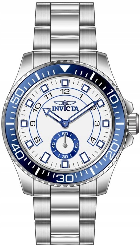 Pánské Hodinky Invicta 47124 Ocelové Ležérní Diver Styl Malá Sekunda 44 mm