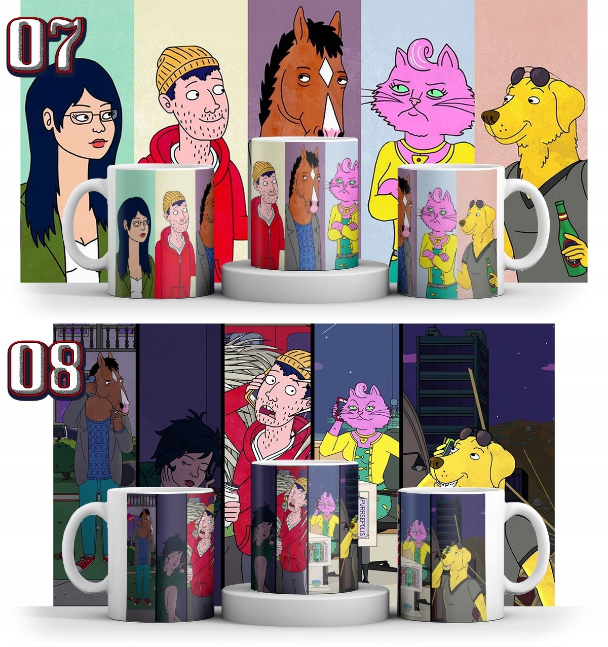 KUBEK BOJACK HORSEMAN + GRATIS KARTONIK Tematyka, motyw Bojack Horseman