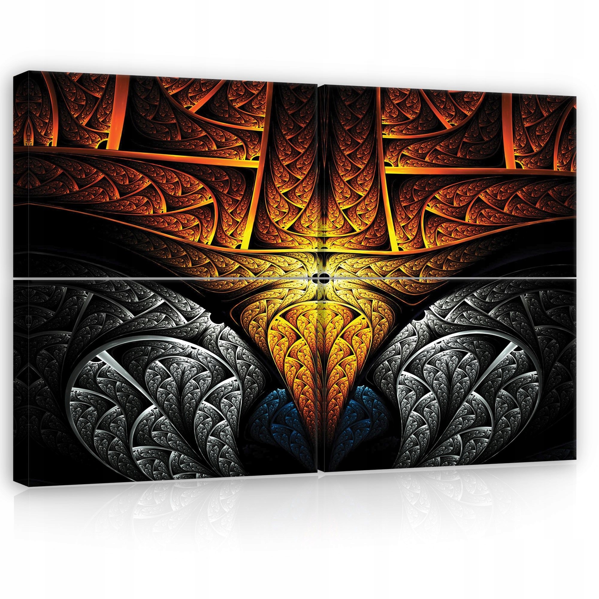 Obraz 120x80 Abstrakcia fraktálová energia svetlo tma kontrast dynamika