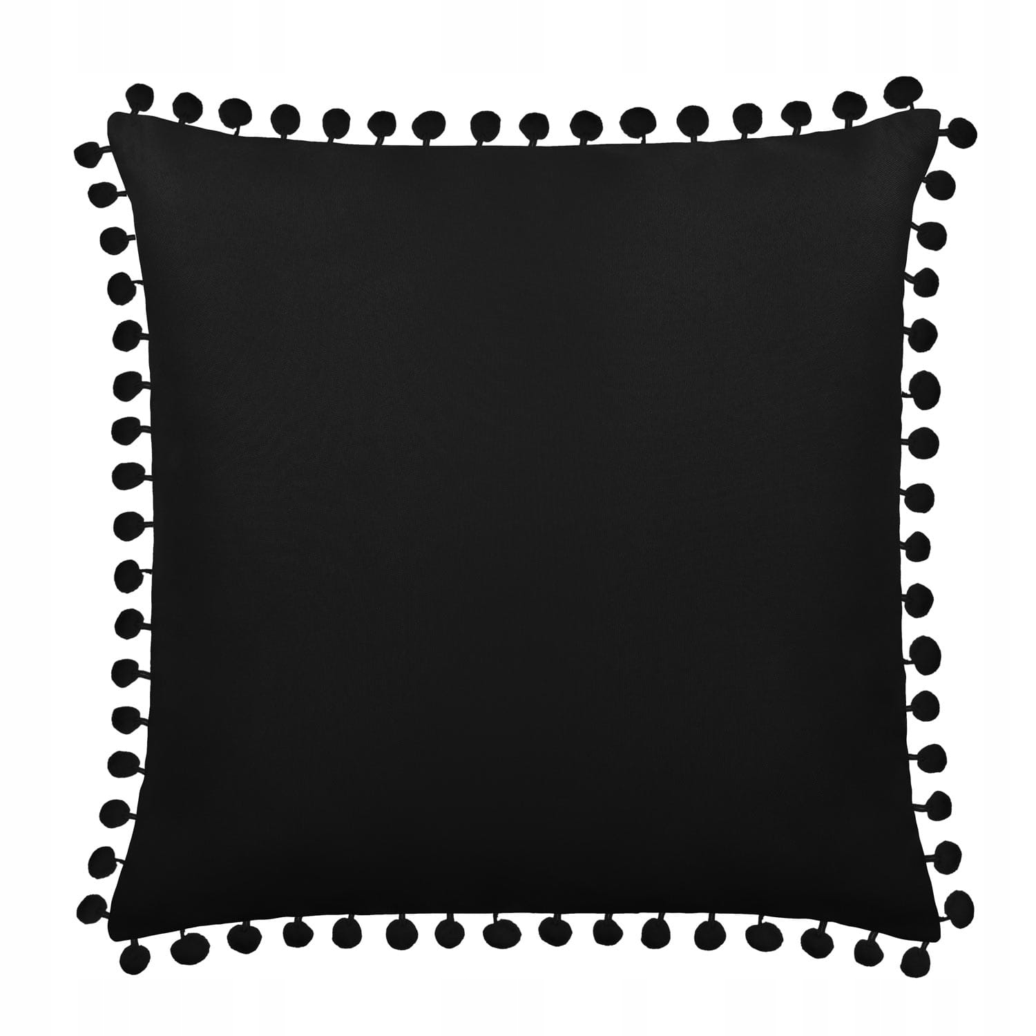 

Czarna Poszewka Z Pomponami 45X45 Fluffy