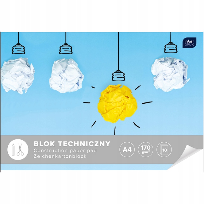 

Blok techniczny Interdruk 10 kartek A4 170g