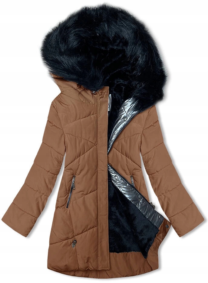 Zimní Bunda V715 Karamel M (38)