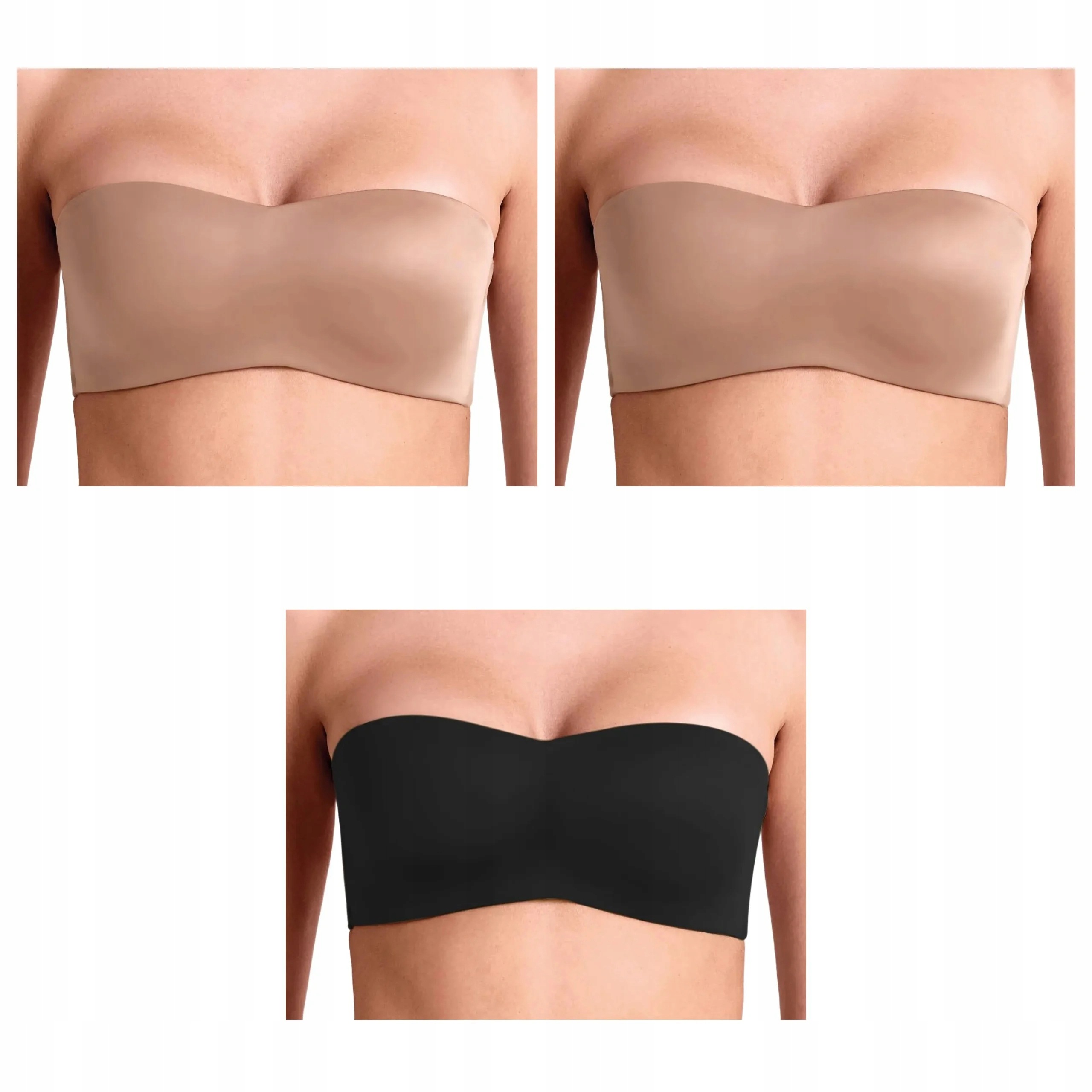 3 ks Podprsenka Lormar Feel Ultrashine 2x hnědá černá S