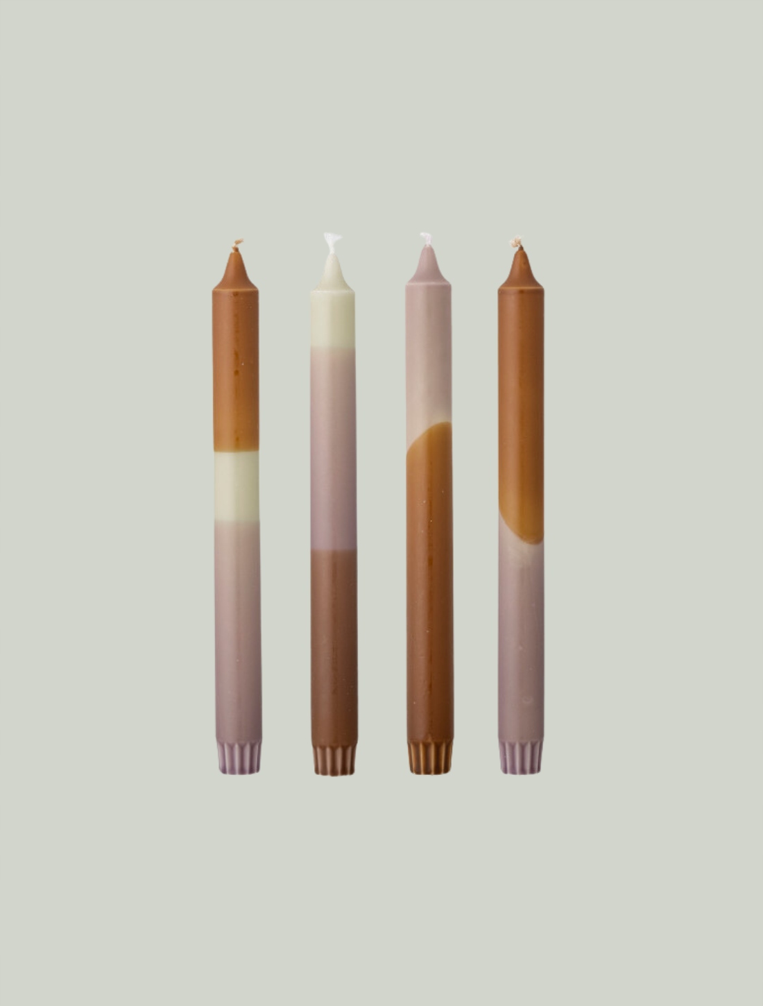 Svíčky Dip Dye Purple Bloomingville