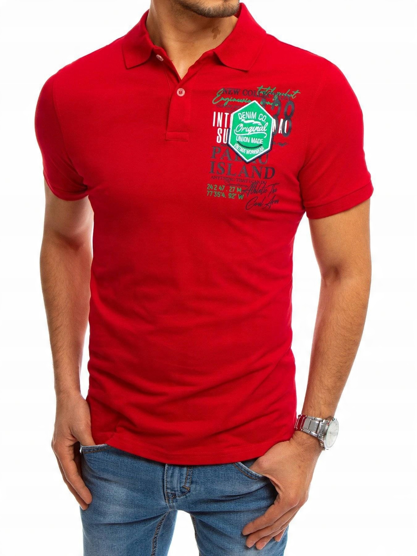 

Koszulka Polo Męska Z Nadrukiem px0367 - L