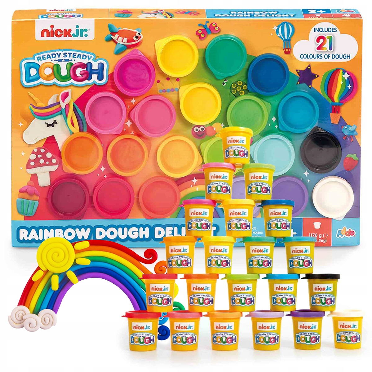 

Ciasto Masa Plastyczna Tęczowa NICKjr.