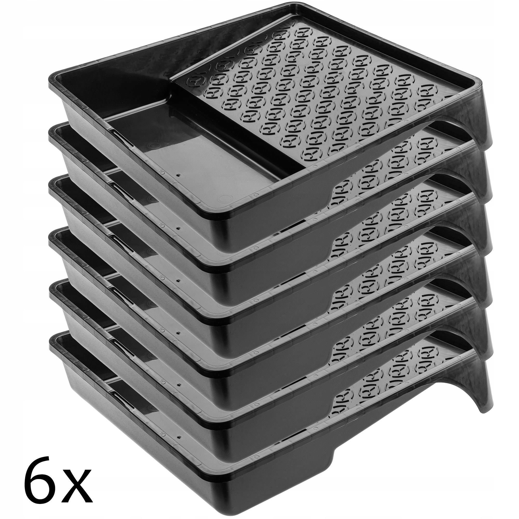 KUWETA MALARSKA NA WAŁEK FARBA 320 MM CZARNA 6SZT