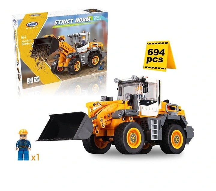 KLOCKI TECHNICZNE MEGA ZESTAW KOPARKA 694el 03035