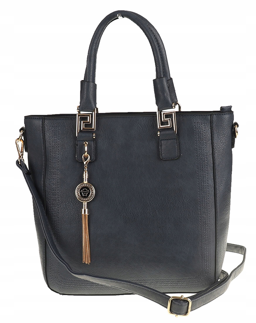 Victoria&Co Torebka Damska granatowa teczka listonoszka H063 blue Stan opakowania oryginalne