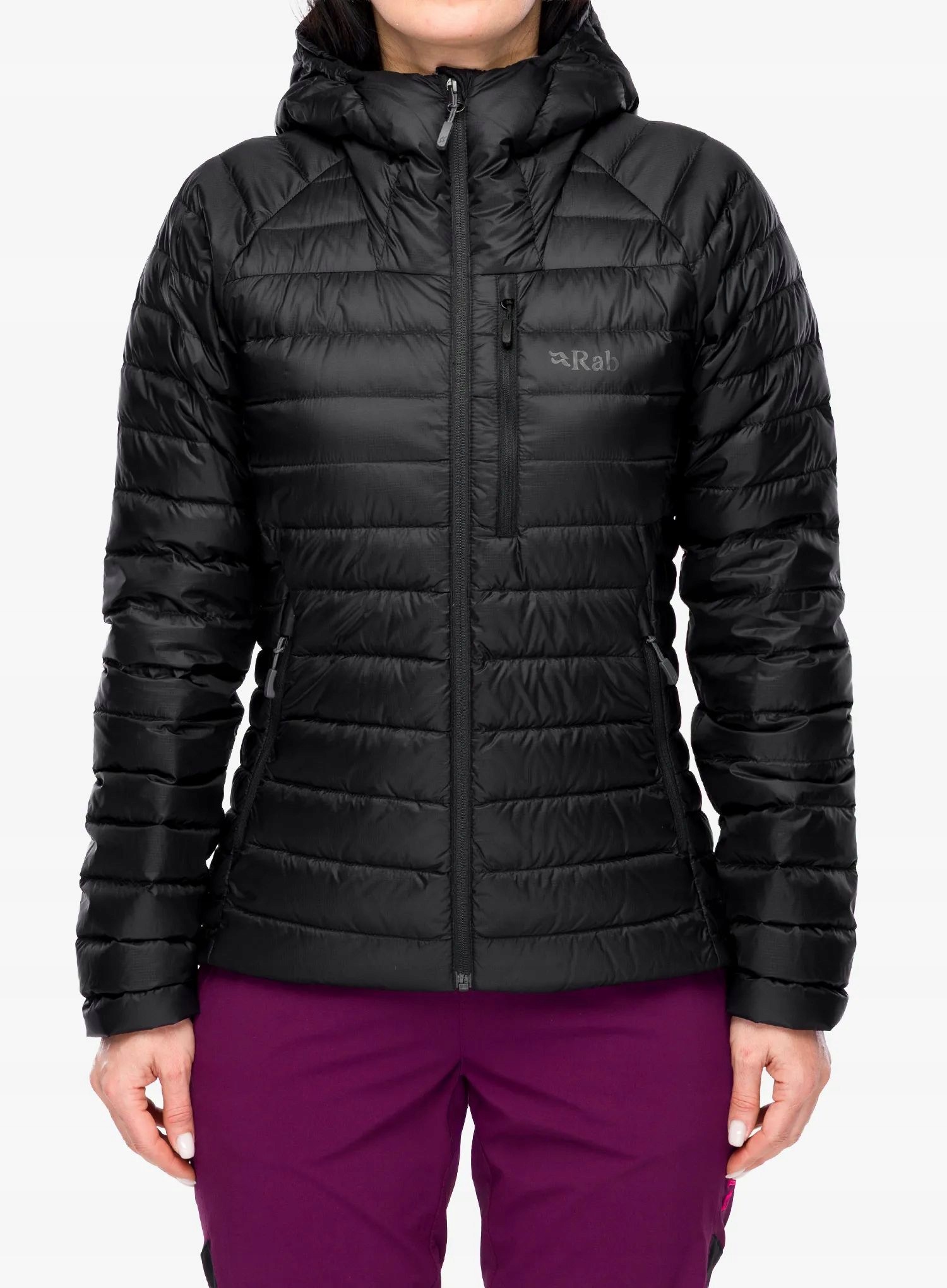 Kurtka puchowa damska Rab Microlight Alpine Jacket black/black 12 (M)