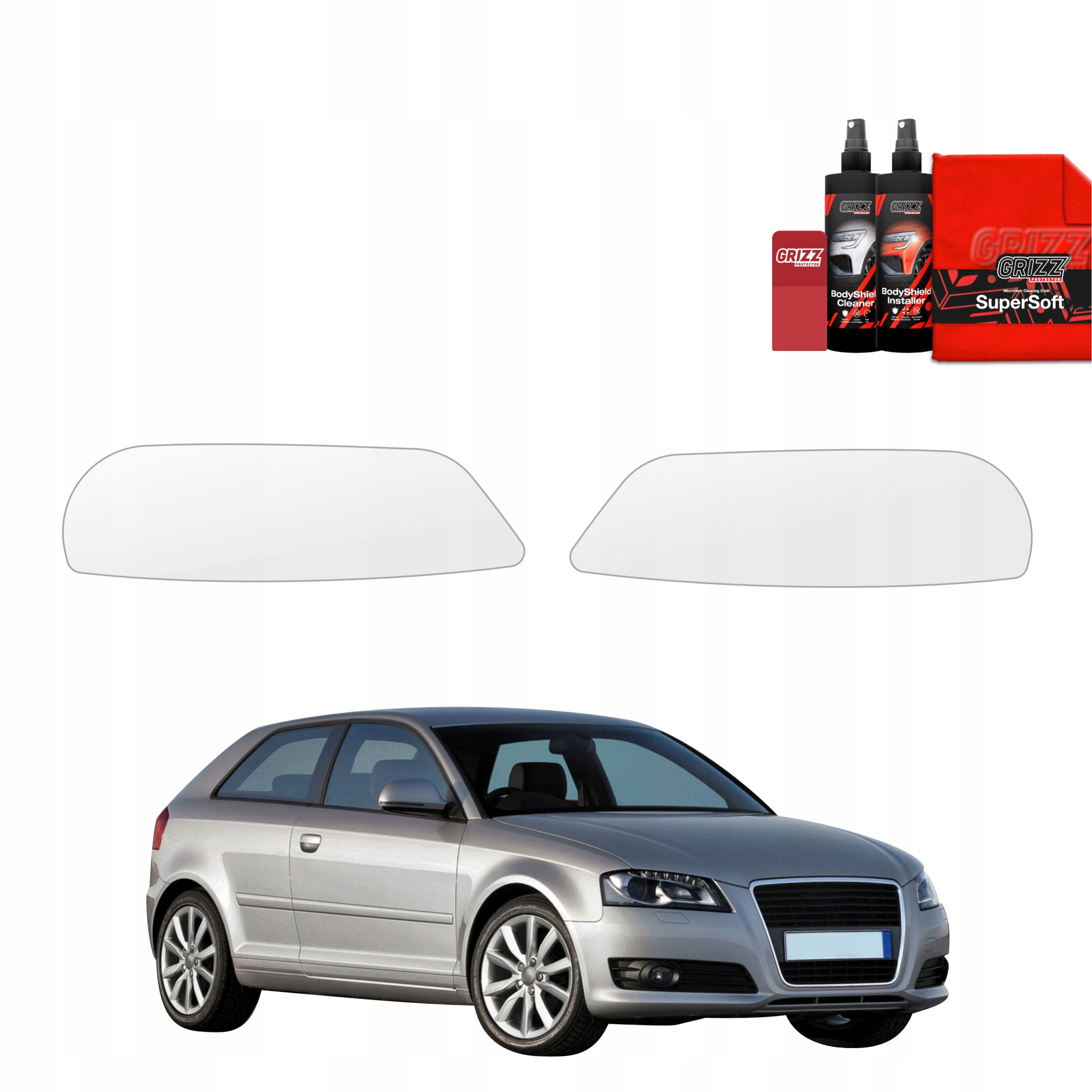 2v1 Fólie na lampy pro Audi A3 8P Hatchback 3D Facelift (2008-2013)