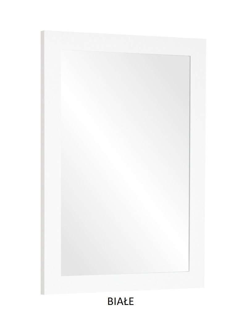 Lustro w ramie klejonej PREMIUM 60x50 BIAŁE Marka Profilmat