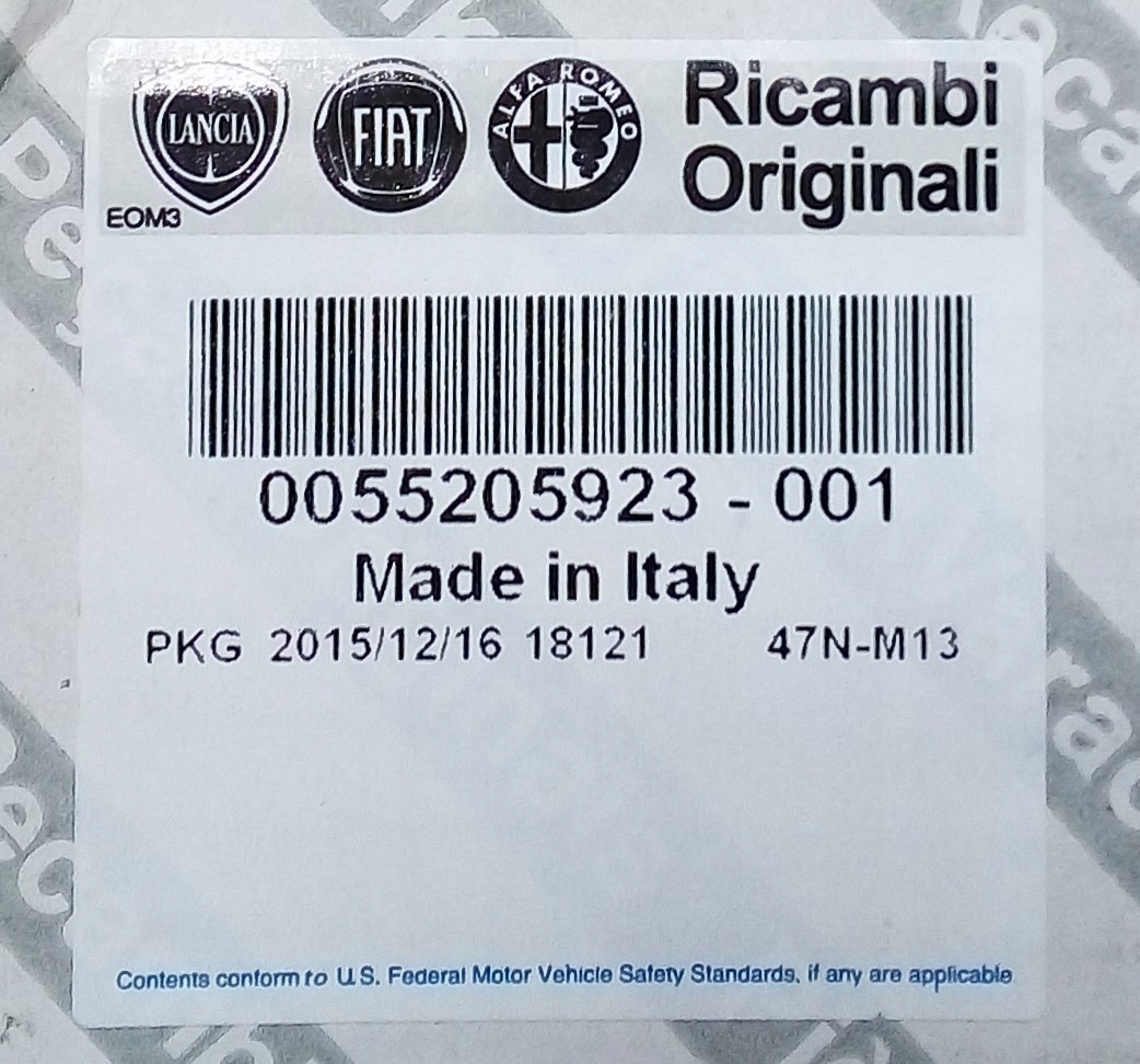 ORYGINAL FIAT WALEK SKRZYNI BIEGOW 55205923 PANDA Gearbox type No information