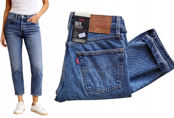 Dámské džínové kalhoty Levi's 501 Original Cropped W29 L30 29x30