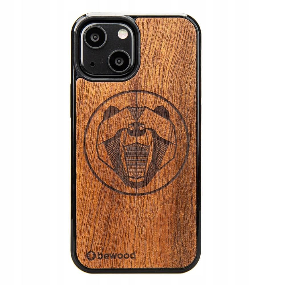 Pouzdro Bewood pro iPhone 13 Mini Medvěd Merbau