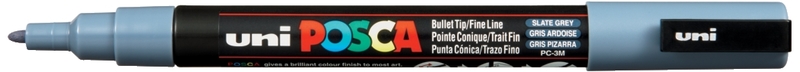 Marker pigmentowy Posca PC-3M ciemno-szary, Uni