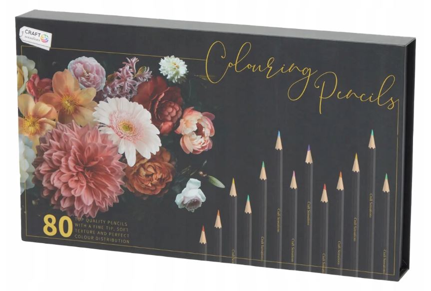 Pastelky Premium v krabičce na magnet 80 ks