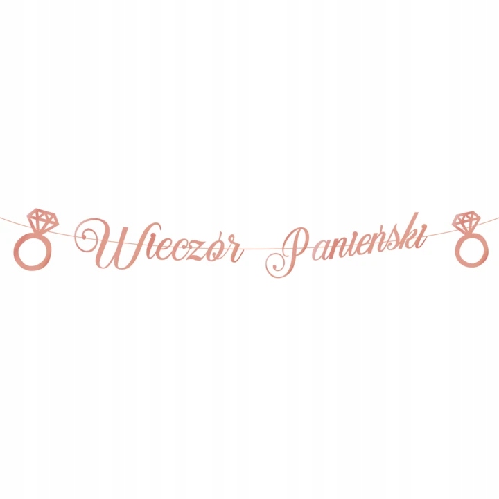 

Baner na Wieczór Panieński Rose Gold Dekoracja