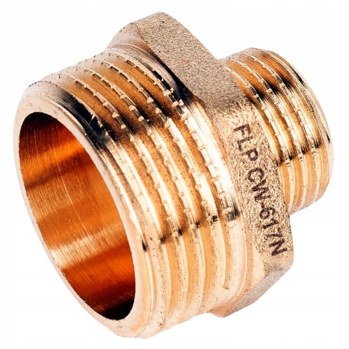 

Nypel mosiężny redukcyjny 1/2"x3/4"