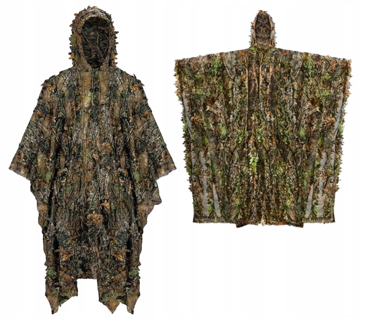 Vojenské Pončo Camo Kamufláž Plášť Lov Sniper Lovec Palátka