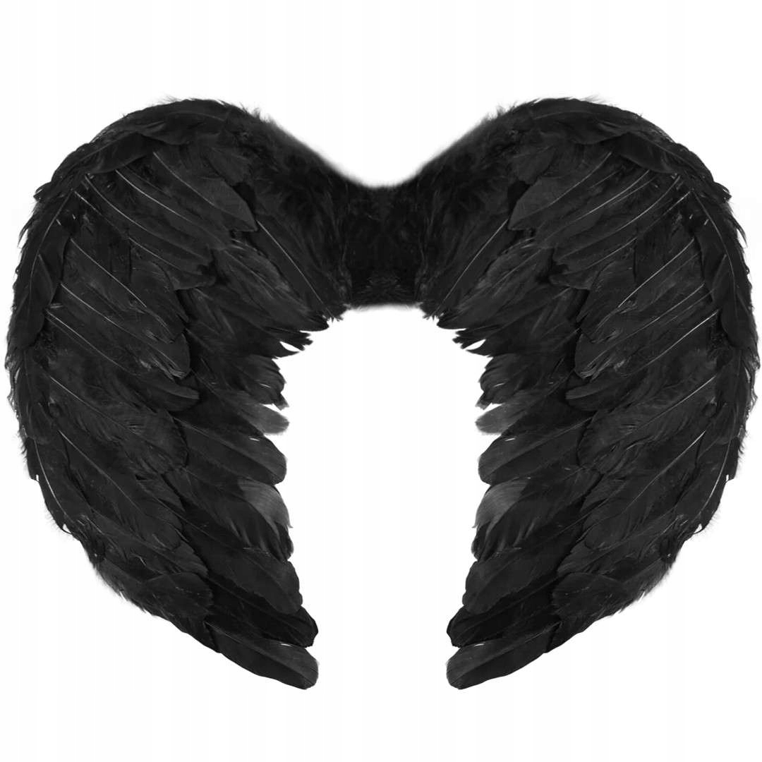 SKRZYDŁA mrocznego anioła diabła czarne z puszkiem