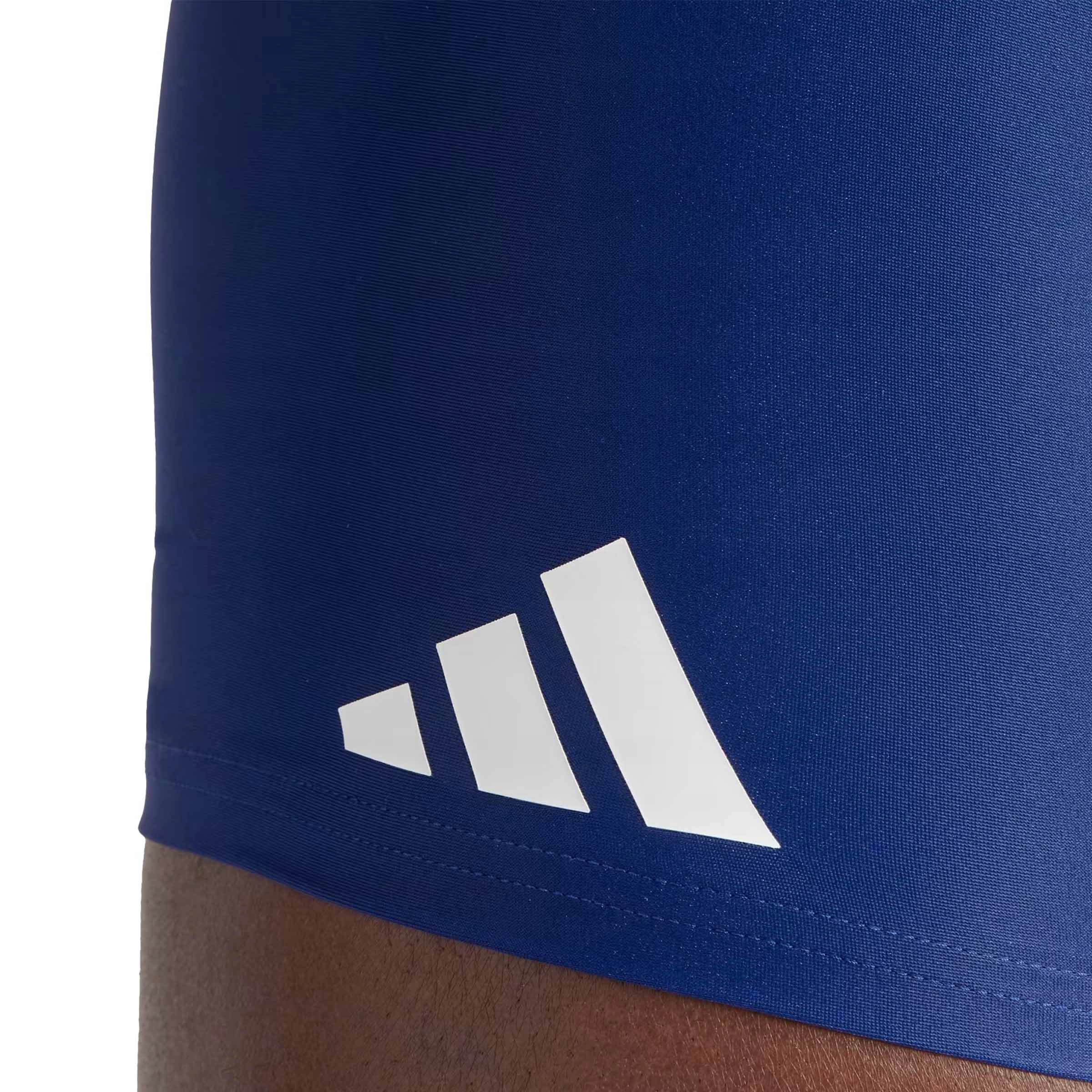 ADIDAS SOLID BOXER IU1878 SPODENKI KĄPIELÓWKI BOKSERKI BASENOWE NIEBIESKIE Kolor niebieski