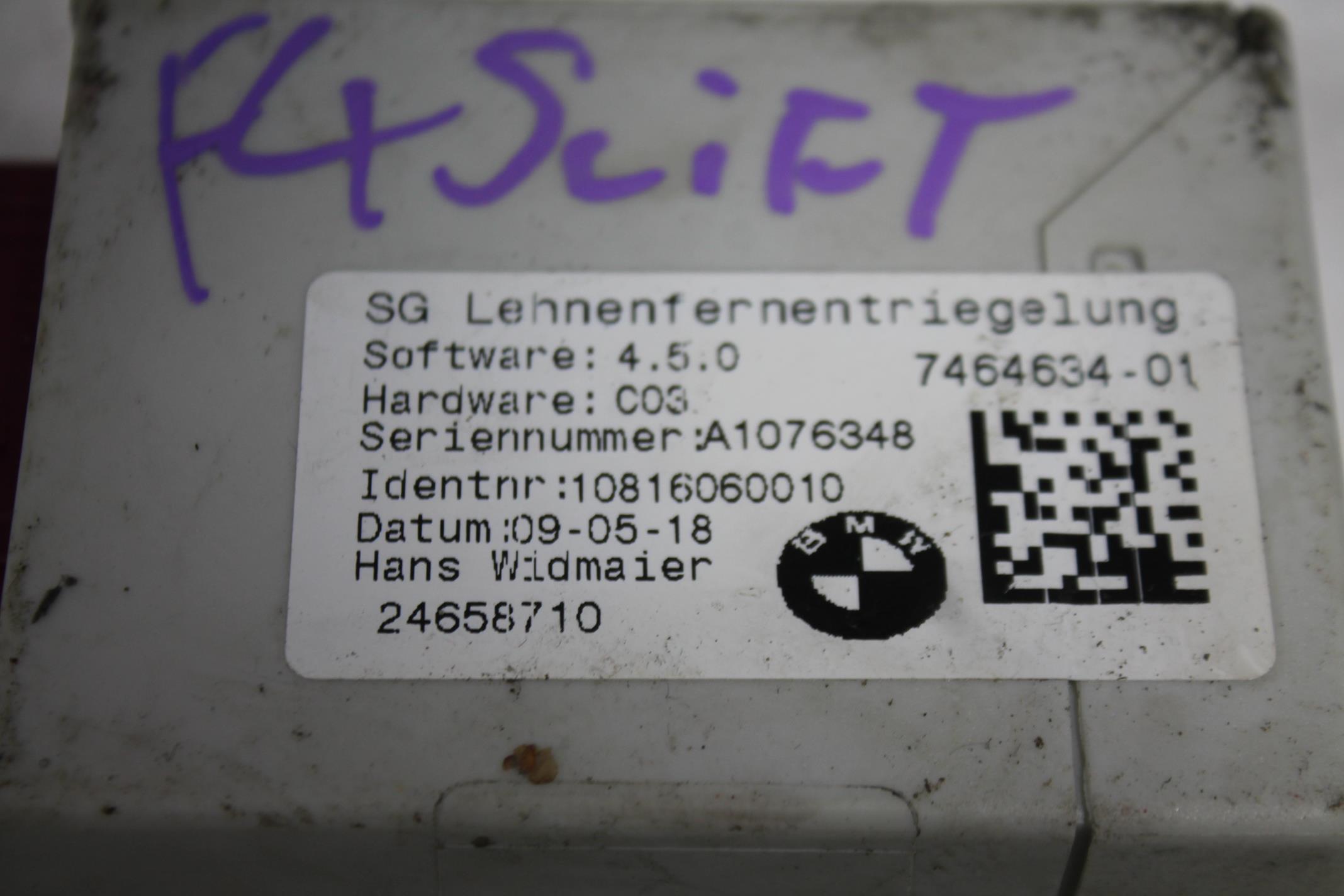 module control unit seat 7464634 BMW 2 F45 F46 14