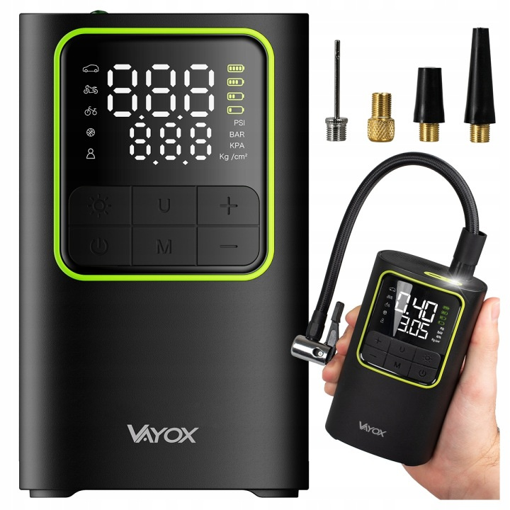 Elektrická pumpa na kolo a kompresor do auta Vayox VA0409