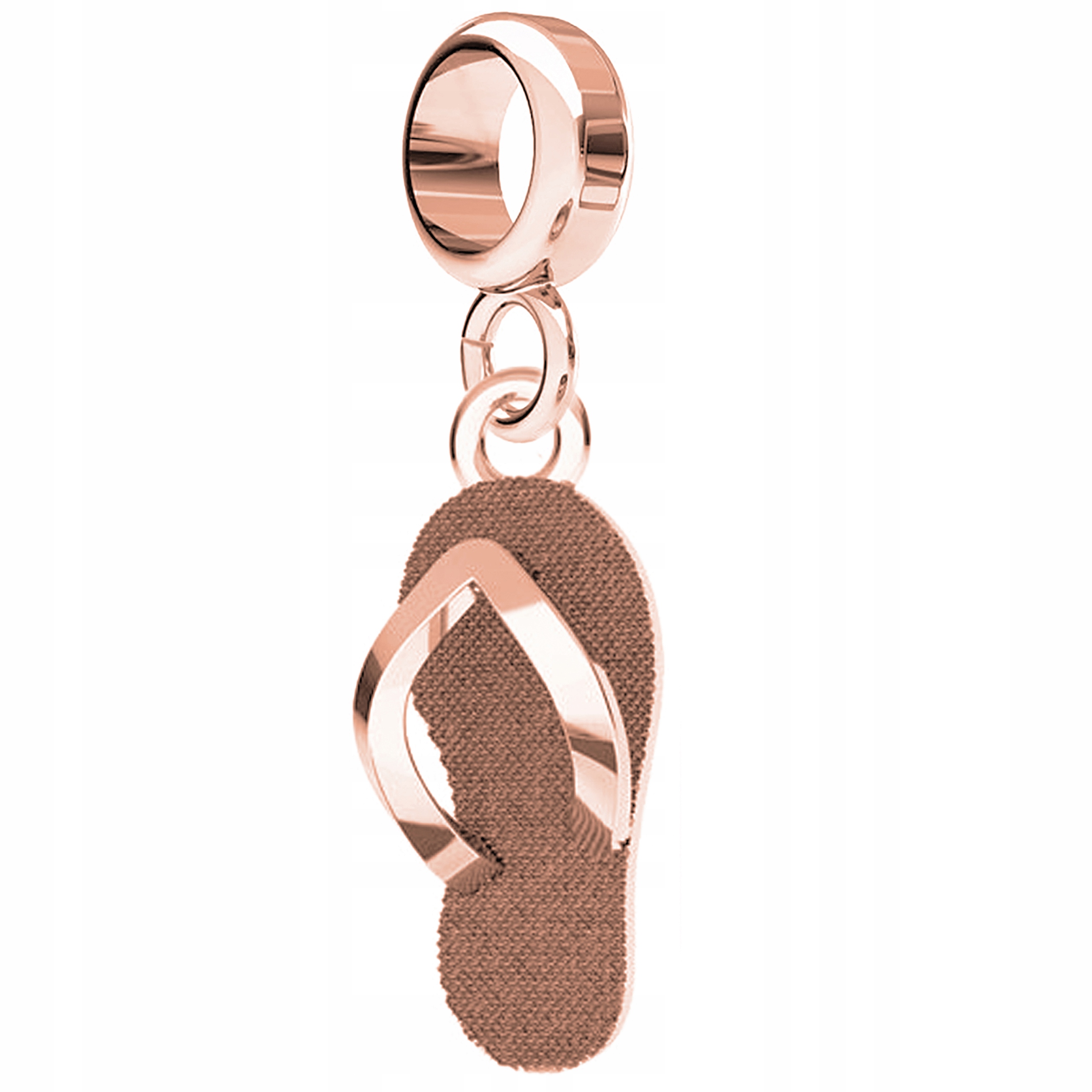 Korálky Klapky růžové zlato stříbro 925