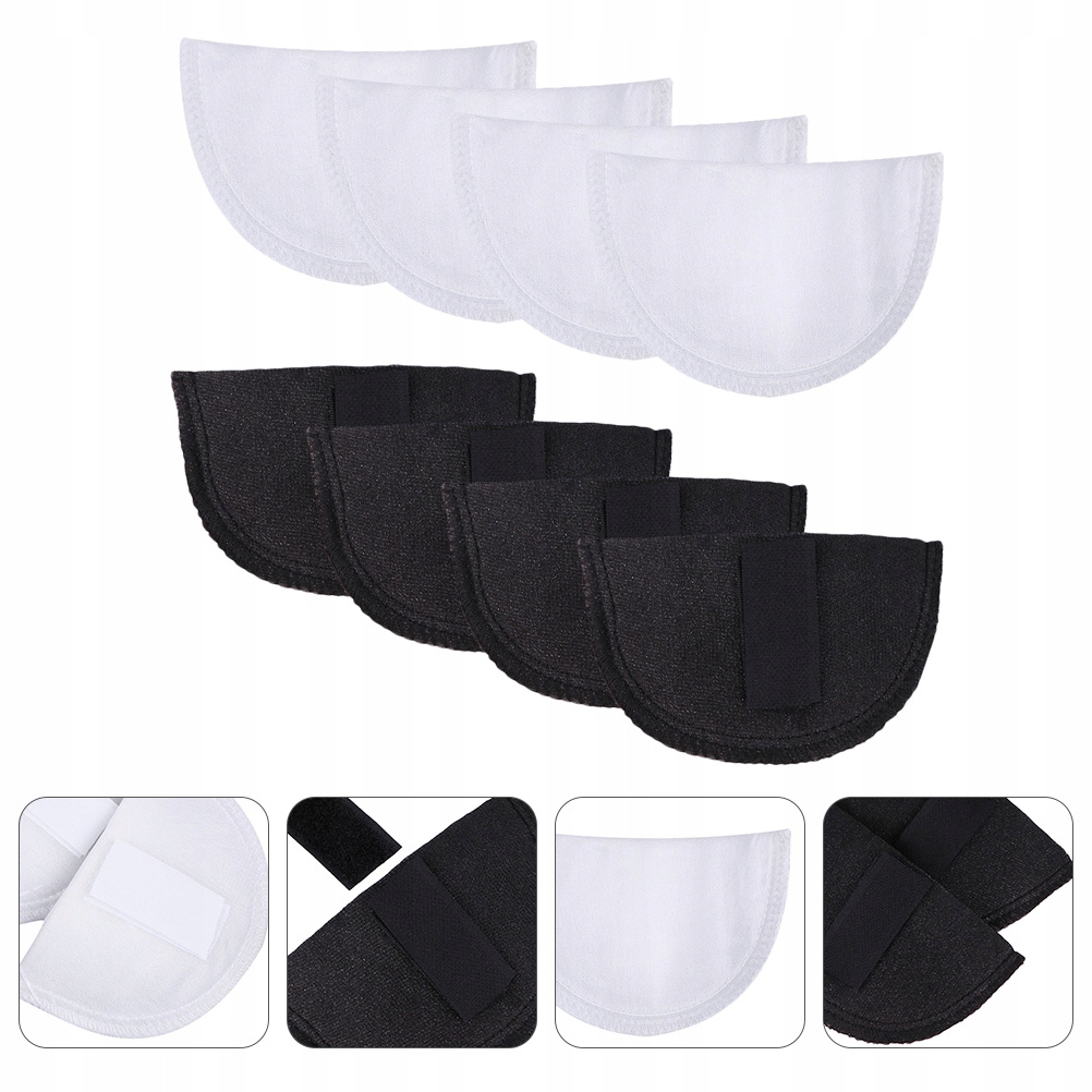 WKŁADY BARKOWE PODUSZKI NA RAMIONA BIAŁY CZARNE B-10 4 PARA Rozmiar XS