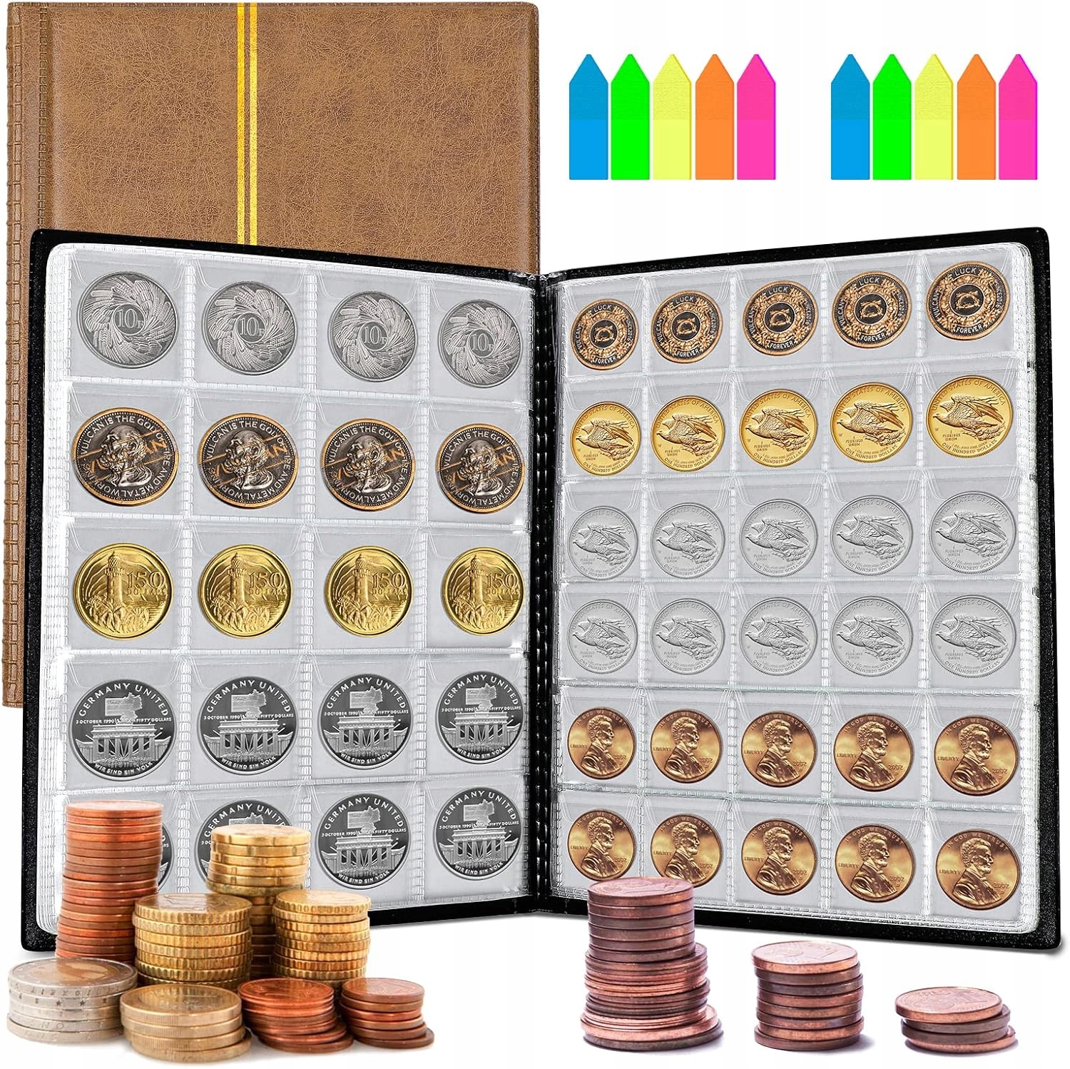 Sběratelské album na mince Homgaty 250 kapes, organizér