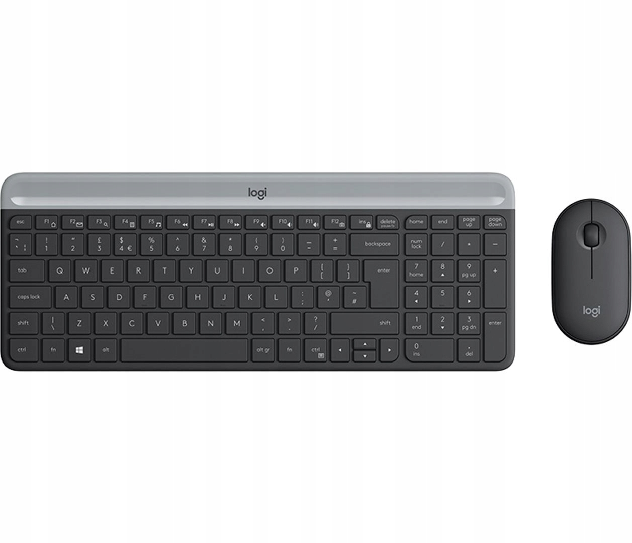 set Logitech slim Wireless MK470 graphite, Us 920-009204