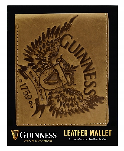 Guinness Wings peněženka přírodní kůže hnědá A10
