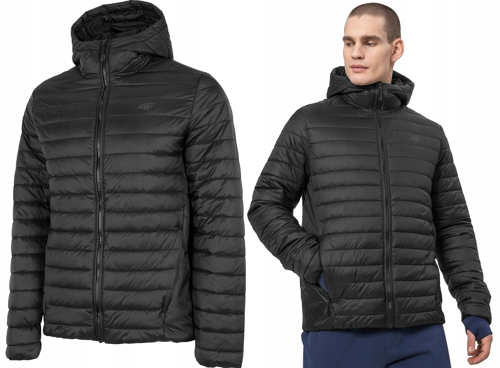 4F KURTKA MĘSKA PIKOWANA PUCHOWA PRZEJŚCIOWA r. XL Marka 4F