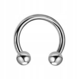 

Podkowa srebrna daith septum lobe 1,6/10/4
