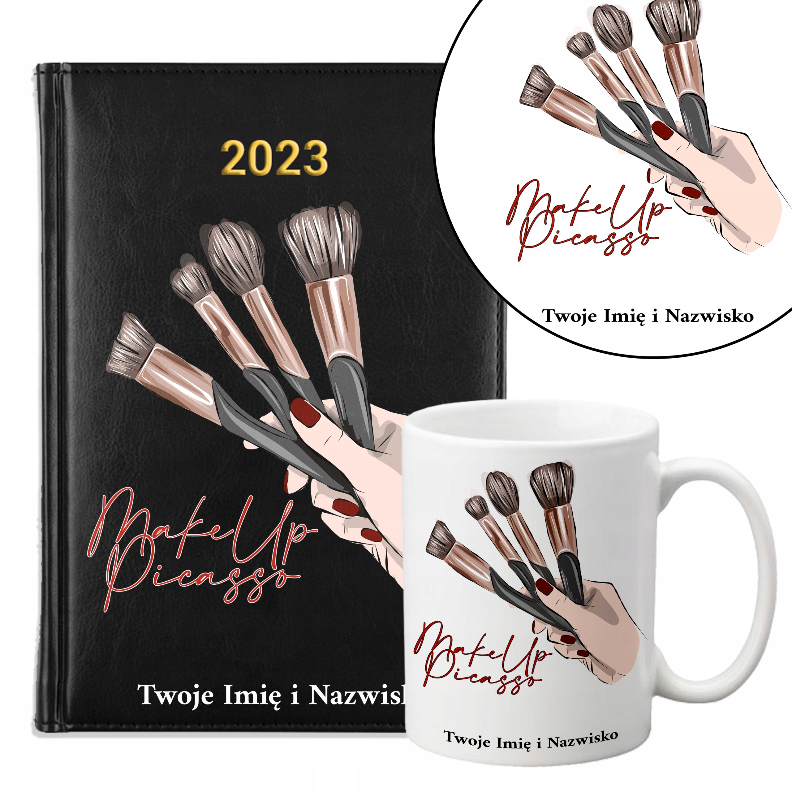 

Zestaw Kalendarz Kubek Make Up Picasso Twoje Imię