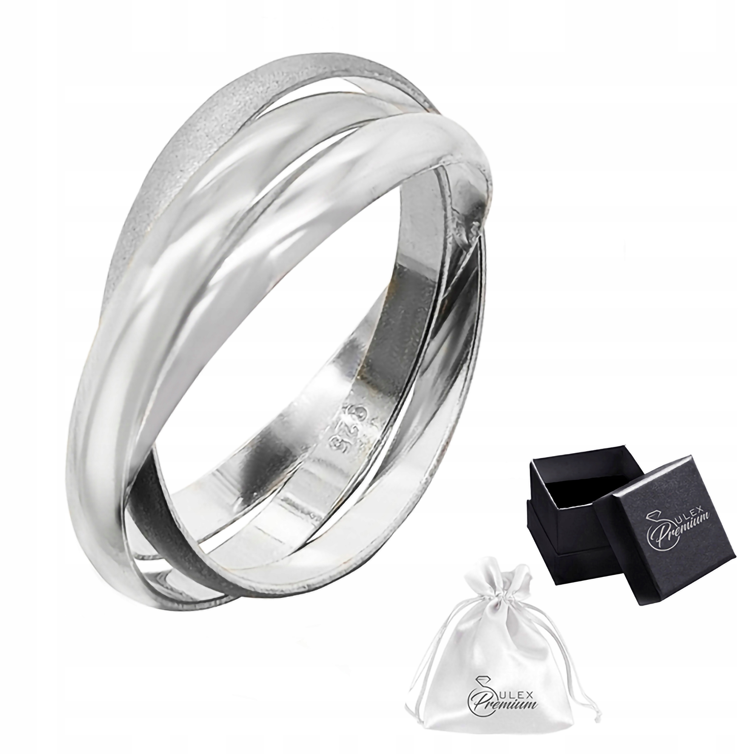 Prstýnek ryzost 925 Elegantní trojitý prsten Dvě barvy vel. 29