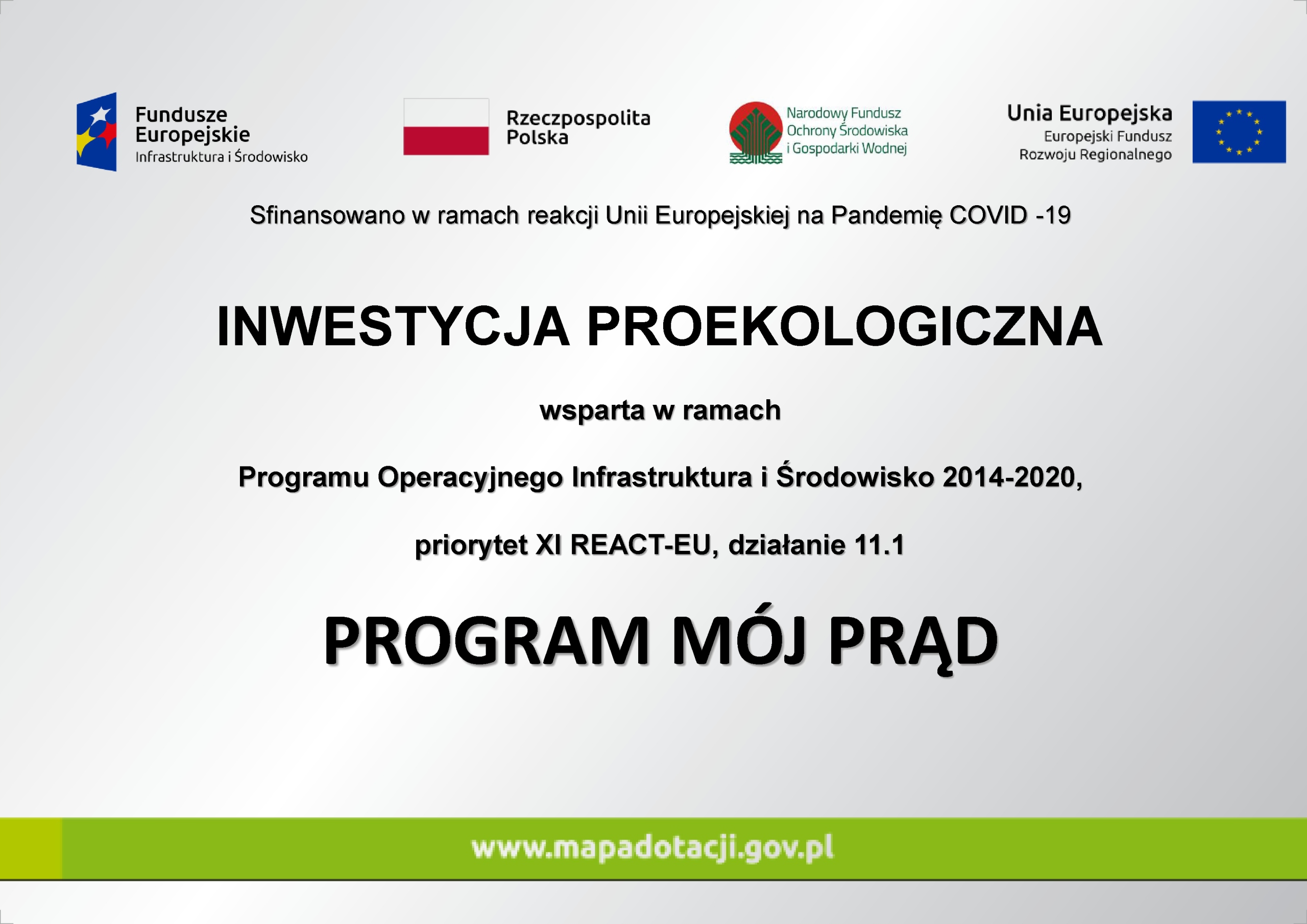 Tabliczka A4 Mój Prąd 4.0 4+ FOTOWOLTAIKA 11.1