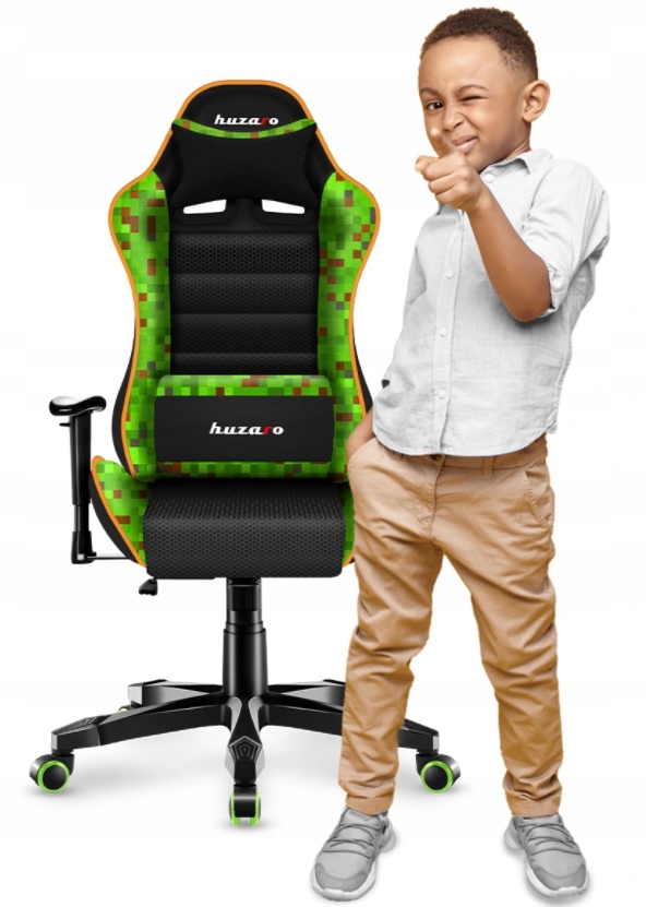 

Fotel gamingowy dla dziecka gracza Huzaro Pixel