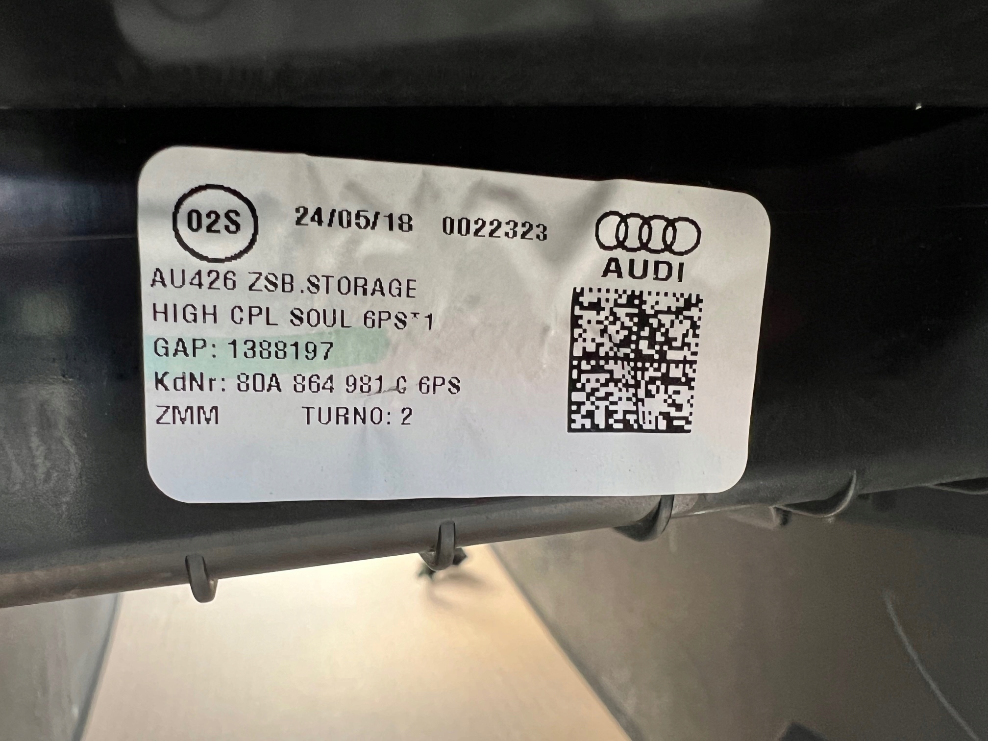 Audi Q5 80A тунель середина европа 80A864981C