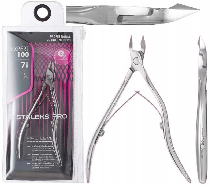 Staleks Profesionální kleště na kůži Expert 100 7 mm Plynulý chod Ostrost