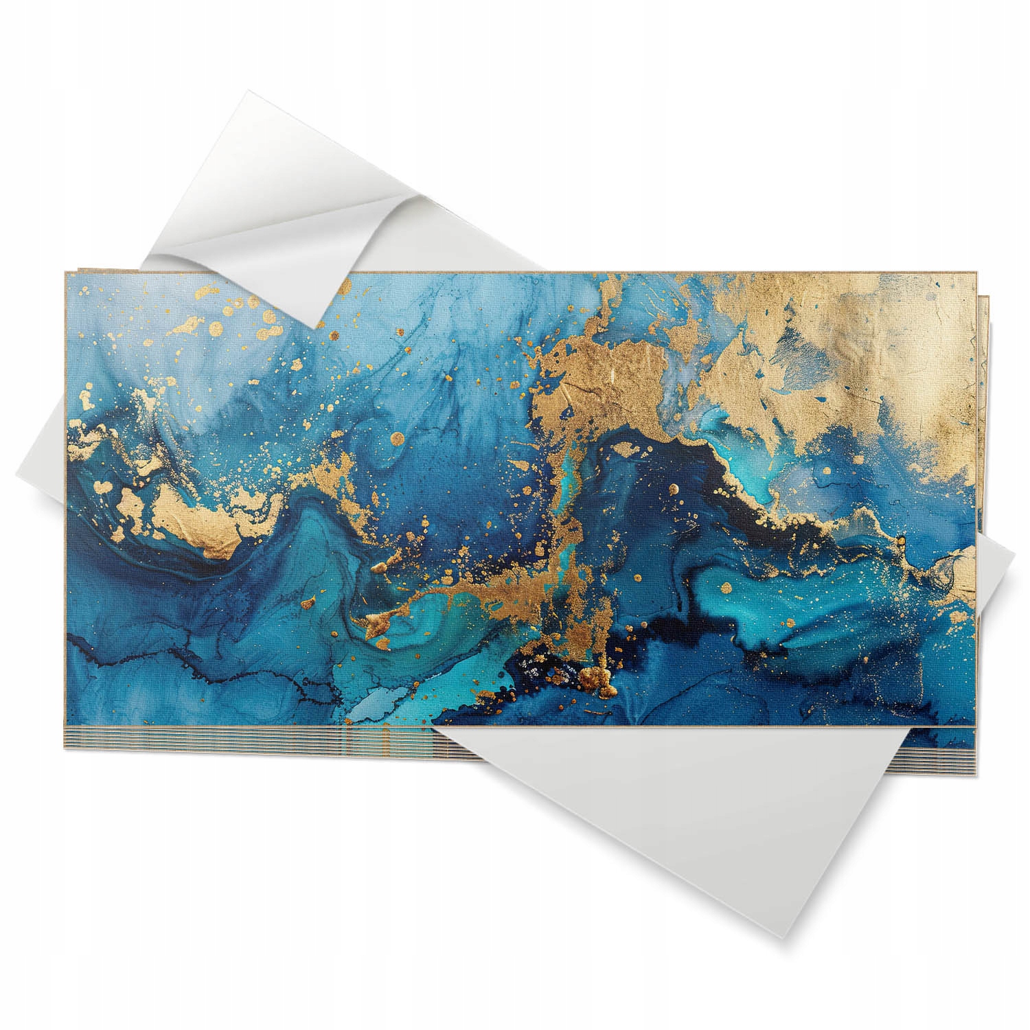 Sada Pvc vinylových dlaždic 10 ks 40x20 cm Abstraktní vzor vody