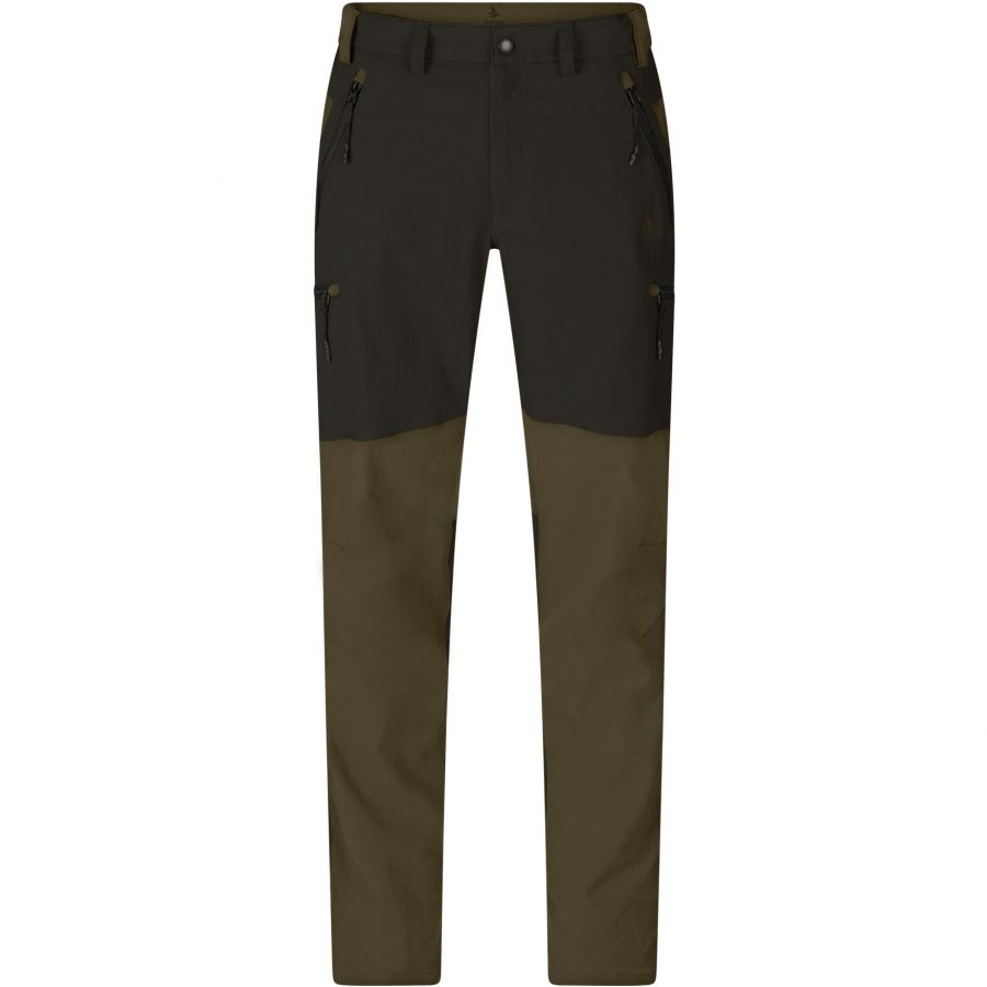 Elastické outdoorové kalhoty Seeland Grizzly hnědá Duffel zelená Elastycz